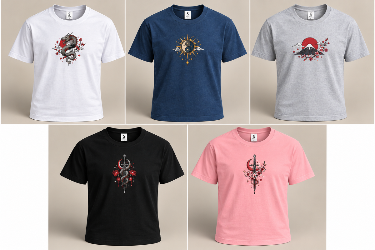 T-shirt homme personnalisé - Moyenne broderie poitrine