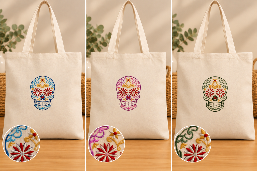 Tote bag brodé - Couleur au choix