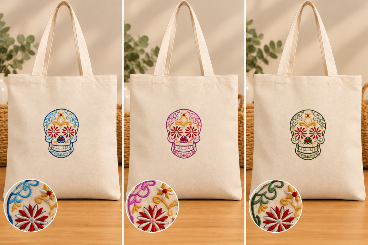 Tote bag brodé - Couleur au choix
